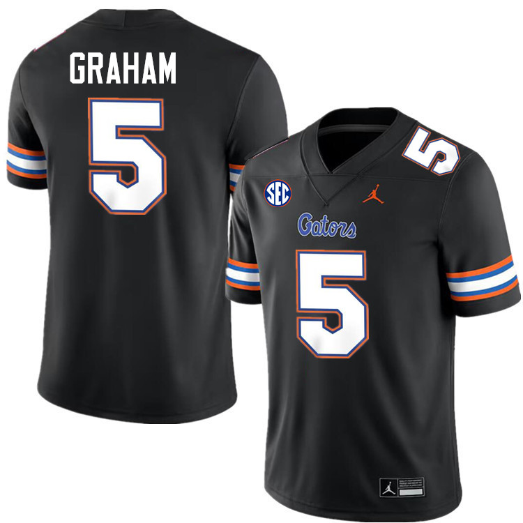 #5 Myles Graham Gators Jersey,Florida Gators College Football Jerseys Stitched-Black